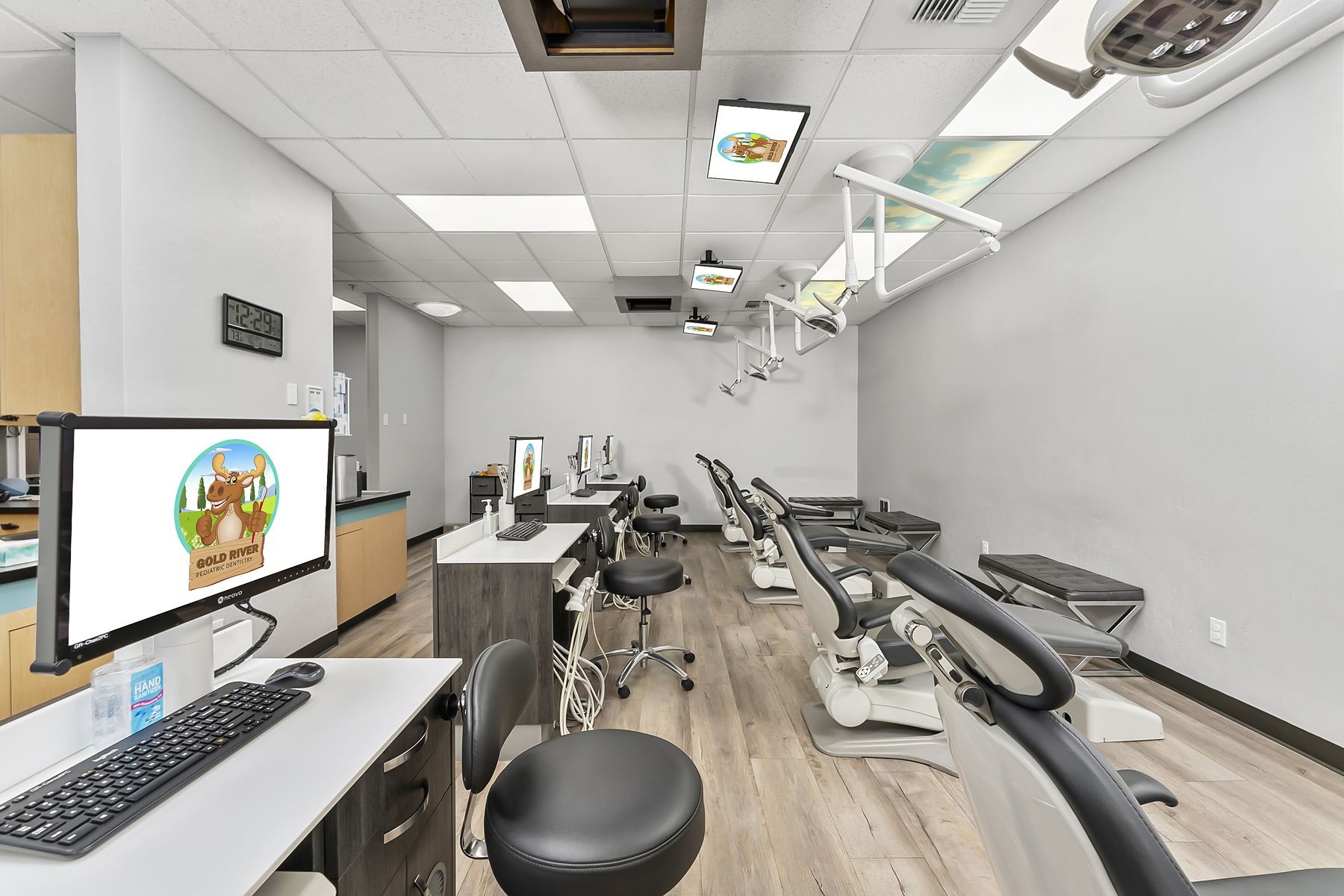 Hygiene bay at Gold River Pediatric Dentistry
