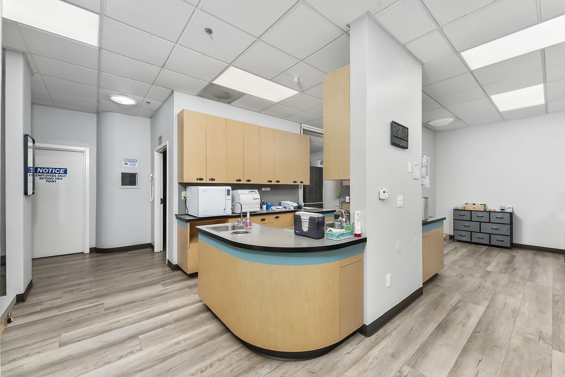 Sterilization area our team runs between every patient